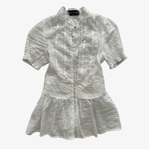 Vintage short sleeve blouse - Picture 1 of 4